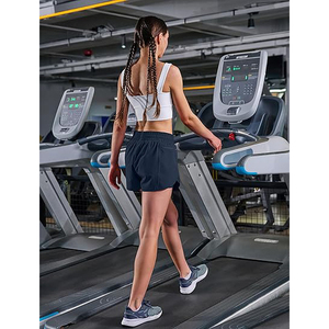 Shorts de course 2-en-1 pour femmes avec doublure intégrée, respirants en polyester, pour gym, yoga, sport, avec effet ventre plat - Product Image 5