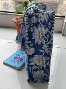 Bolsa de Mano de Algodón con Estampado Artesanal Vintage de la India, con Cierre de Cremallera, para Mujer, para Compras, Regalo de Cumpleaños, Primavera, Verano, Invierno - Product Image 4