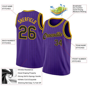 Maillots de basket-ball au design authentique à prix de gros, séchage rapide, respirants, en polyester BSCI, vêtements de sport - Product Image 5