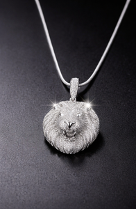 <b>Iced</b> Out Lion Head Hip Hop Pendant for Men Moissanite 10K 14K Gold Silver Rapper <b>Chain</b> Luxury Streetwear Jewelry Pendant - Product Image 4