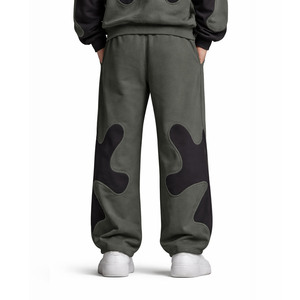Ensemble de survêtement premium pour homme XD2 vert olive et noir, coupe oversize, streetwear, survêtement de sport, ensemble de vêtements de sport avec logo personnalisé - Product Image 5