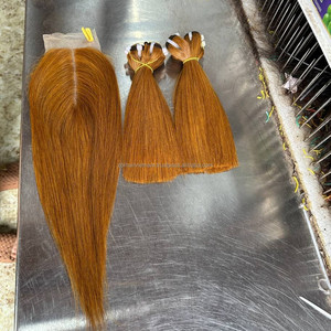 Paquetes de Cabello Humano al por Mayor y Pelucas de Cabello Humano con Frente de Encaje, Color Personalizable, Liso, Ondulado, Rizado, con Puntas Completas - Product Image 1