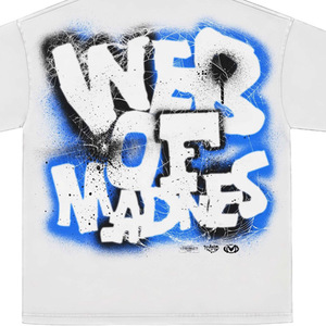 Camiseta Urbana Extra Grande Personalizada para Hombre, Blanca, Manga Corta, Estampada, de Algodón, Cuello Redondo, con Logotipo en la Espalda - Product Image 5