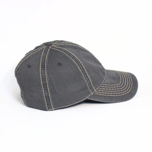 Top Baseball <b>Cap</b> For Running Workouts And Outdoor Activities 100% Polyester 6 Panel Adjustable Gray Color Baseball <b>Cap</b> - Product Image 3