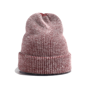 Unisex Einfarbige Strickmütze 100% Polyester Atmungsaktiv Wasserdicht mit Umschlagrand Lässiger Outdoor-Winter-Wärmemütze für Erwachsene 56-58CM - Product Image 5