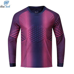 Uniforme de Portero de Fútbol al por Mayor, Conjunto de Camiseta y Pantalones Acolchados Transpirables con Estampado Personalizado, Jersey de Portero de Fútbol OEM - Product Image 4