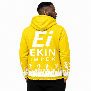 Custom Logo Unisex Full Zip up Hoodie <b>Fleece</b> Hooded Sweatshirt Streetwear <b>Zipper</b> Jacket OEM 100% Cotton Eco-Friendly Breathable - Product Image 4