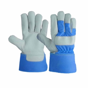 Gants de travail en cuir de vachette grainé de haute qualité, fluorescents, résistants à l'abrasion, durables, gants de rigueur canadiens - Product Image 6