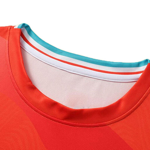 Conjunto de Camiseta de Fútbol para Hombre, Color Rojo con Bloques de Color, Manga Corta, Absorbe la Humedad, Ajuste Atlético, Uniforme de Fútbol para Todas las Temporadas - Product Image 5