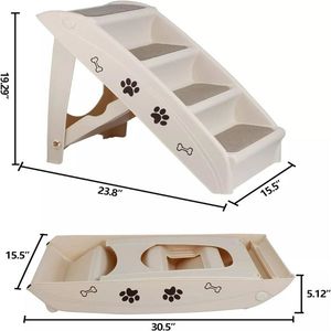 Rampe pliable pour chien Tan, escalier, marches, meubles et accessoires pour animaux de compagnie de qualité supérieure - Product Image 4