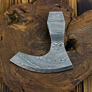 Handmade Tomahawk Axe <b>Head</b> Forged Steel Damascus Pattern Survival Use DIY hatchet DIY Handy for camping Handcrafted axe - Product Image 1