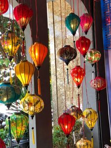 Silk Lanterns Colorful Bamboo Silk Lanterns Decorative Lighting For Patio Garden Wedding Vietnam Silk Lanterns Decor - Product Image 6