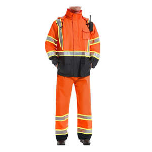 Uniformes de Tráfico de Alta Visibilidad con Múltiples Bolsillos, Impermeables y de Secado Rápido, Conjuntos de Jersey y Pantalones - Product Image 6