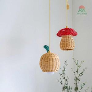 Lámparas Colgantes Infantiles Minimalistas de Ratán con Formas de Frutas Coloridas, Lámparas de Techo en Oferta, Decoración para Dormitorio Infantil - Product Image 2