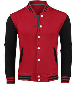 Blouson universitaire jaune pour homme WARPRO INDUSTRY avec manches en cuir PU noir, coupe-vent, style streetwear, vêtement décontracté d'hiver - Product Image 6