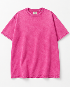 T-shirt Homme Vintage Délavé Coupe Oversize Col Rond Manches Courtes Coton Écologique Respirant 230g - Product Image 5