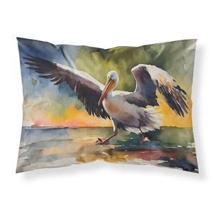 Pelican léger Super doux facile d'entretien décoratif oeuvre taie d'oreiller taille standard housse de coussin - Product Image 1