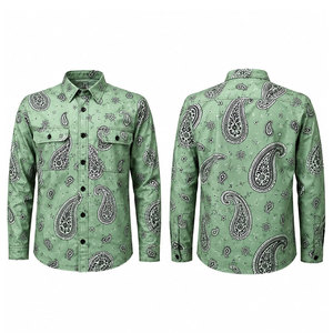 Ensemble de vêtements de travail 100% coton, chemise de travail et pantalon de travail pour hommes, pour la soudure et la construction, multi-poches - Product Image 1
