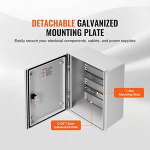 Scatola Elettrica in Fibra di Vetro NEMA 4X 12x10x6 IP66 Impermeabile e Resistente alla Polvere per Elettronica e Strumenti da Esterno - Product Image 5