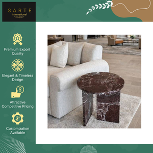 Fabricant indien vendant des meubles de salon modernes de haute qualité, table d'appoint multifonctionnelle écologique avec base en marbre de luxe - Product Image 4