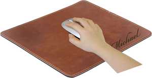 Tapis de souris en cuir véritable, imperméable, antidérapant, pour bureau et jeux, surface lisse, durable, LMP-0023 - Product Image 2