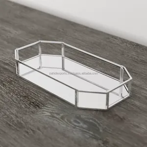 Plateau élégant en finition laiton pour la décoration intérieure haut de gamme et la décoration de jardin, plateau de service de luxe, rustique, Zahid Exports, grand grossiste - Product Image 3