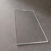 Plaque de verre optique de résistance à hautes températures de feuille de verre borosilicaté carré clair