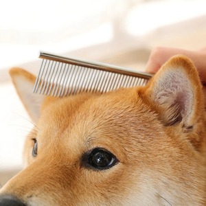 Stainless Steel Dog Comb Long Thick Hair Fur Removal <b>Brush</b> <b>Pets</b> Dog Cat Grooming Demitting Combs for Shaggy Dogs - Product Image 5