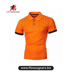 JUST FITNESS GEARS เสื้อโปโลแขนสั้นลายทางสีเขียวขาวสำหรับผู้ชาย ทรงลำลอง ถักทออย่างดี - Product Image 4