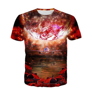 T-shirt à col rond pour homme, sublimation, polyester de qualité supérieure, séchage rapide, respirant, vêtements de sport, fournisseur d'usine OEM ODM - Product Image 2