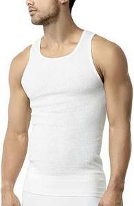Débardeur blanc conçu pour les programmes de marquage personnalisé et un haut sans manches classique et confortable. - Product Image 2