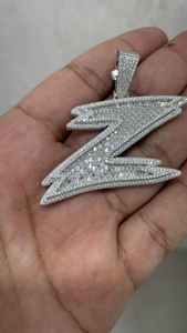 จี้ตัวอักษร Z แบบ Iced Out ชุบเงิน ประดับเพชร VVS Moissanite สไตล์ฮิปฮอป ของขวัญเครื่องประดับสำหรับทุกเพศ - Product Image 5