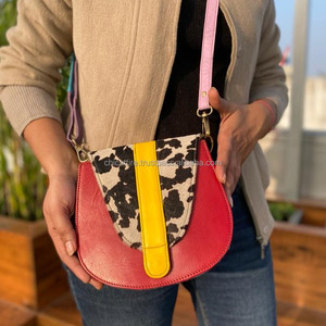 กระเป๋าถือหนังรีไซเคิลสีตะวันตกมาใหม่กระเป๋าหลายสีกระเป๋าผู้หญิงมีสไตล์พิมพ์ลายสัตว์ที่ไม่ซ้ำใครกระเป๋าสะพายไหล่ - Product Image 2