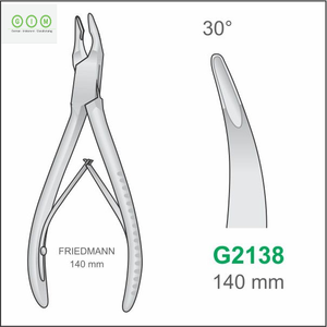 Pinzas de Fijación Curvas de Acero Inoxidable Mini Friedmann Rongeur de 150 mm, Instrumento Quirúrgico Manual para Corte de Hueso, Tipo Stille Ruskin - Product Image 6