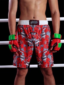 Pantalones Cortos de MMA para Hombre, Diseño Desgastado, Cintura Elástica, para Entrenamiento de Gimnasio, Kickboxing, Ligeros, de Secado Rápido, Coloridos, para Artes Marciales Mixtas - Product Image 5