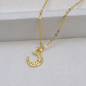 Collar con Colgante de Luna de Plata S925 para Mujer, Joyería Fina, Cadena Personalizada, Bandeja Vacía para Perlas, Semiterminado 1462, Accesorios para DIY - Product Image 4