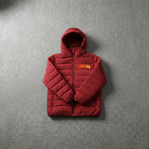 Ventes chaudes - Fabricant de vestes et manteaux pour hommes - Veste en duvet rouge surdimensionnée avec fermeture éclair intégrale et capuche - Veste pour hommes - Product Image 6