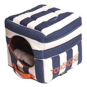 Cama para Perro Tipo Polo a Rayas, Convertible y Reversible 2 en 1, Diseño Plegable para Mayor Comodidad y Estilo - Product Image 2