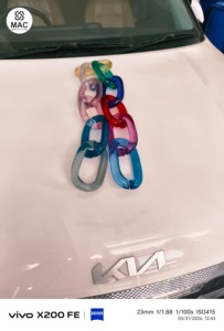 Eslabones de Cadena de Resina Epoxi Transparentes Grandes y Coloridos para Colgar en la Pared, para Proyectos Personalizados, Acabado Pulido - Product Image 4