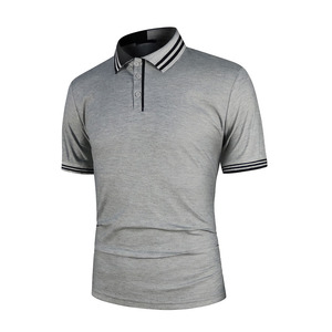 Trending Men's for Shirt 100% Cotton Solid Knitted Breathable Summer Short Sleeve - Product Image 5
