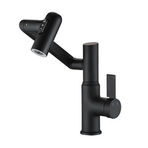 Rubinetto Antiscivolo Girevole a 360 Gradi per Lavabo Bagno con Funzione Spray e Display Temperatura, Miscelatore Doccia e Vasca - Product Image 1