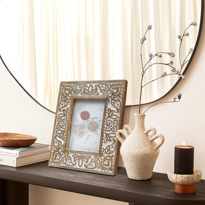 Expositor de Mesa de Madera Maciza de Diseño Elegante, Rústico, Vintage, Hecho a Mano, con Acabado Premium, para el Hogar, la Oficina, Interiores con Estilo - Product Image 3