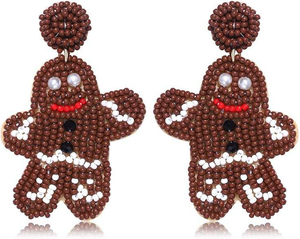 Pendientes de Cuentas 100% Hechos a Mano, Pendientes Bordados de Alta Calidad, Venta al por Mayor, Tamaño Personalizado, Joyería de Moda Bordada a Mano - Product Image 1