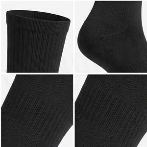 North Approach Crew <b>Socks</b> <b>Black</b> Letter Print Breathable Polyester Spandex Adult Spring Casual Wear - Product Image 4