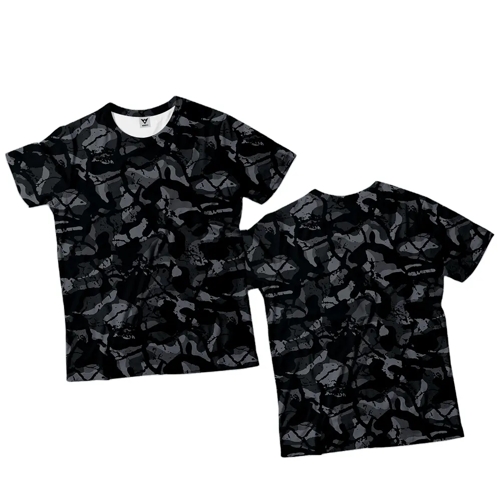Guter Preis OEM Casual Style Polyester/Baumwolle bedruckte 3D Unisex T-Shirts mit Kurzarm und O-Ausschnitt aus Vietnam
