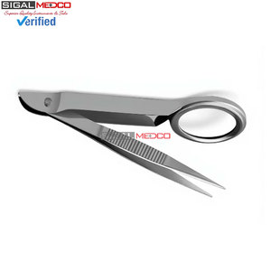Pince Loupe de Précision 3,5 Pouces avec Loupe Intégrée, en Acier Inoxydable de Qualité Allemande, Pointe Fine, pour Usage Médical et Chirurgical - Product Image 4
