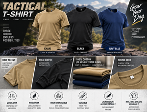 T-shirt d'entraînement tactique camouflage pour homme, manches courtes/longues, respirant, couleur unie, col rond, qualité supérieure, fabricant. - Product Image 6