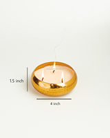 Urli en or martelé, cire de soja organique et paraffine, fait main, écologique, non toxique, couleur personnalisée, aromathérapie, décoration d'intérieur
