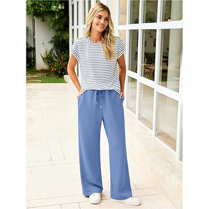 Women Loungewear <b>Two</b> <b>Piece</b> <b>Lounge</b> <b>Set</b> Wholesale Supplier Exporter Women <b>Lounge</b> Wear Soft Cotton Matching <b>Set</b> Manufacturer - Product Image 2