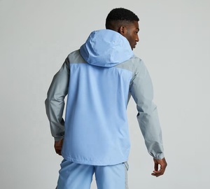 <b>Men's</b> Hooded Windbreaker <b>Jacket</b> Lightweight Waterproof Quick Dry Outdoor Sports Outerwear Custom Logo - Product Image 5